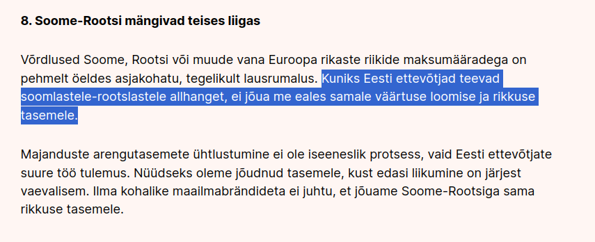 Äripäeva artikkel Eesti makrost
